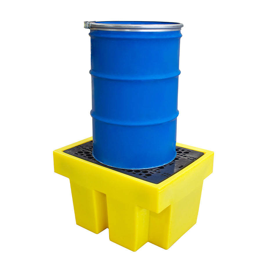 BP1 1 Drum Spill Pallet with Removable Grid - Suitable for 1 x 205 Litre Drum Spill Pallet > Drum Spill Pallet > Spill Containment > Spill Control > Romold > One Stop For Safety   