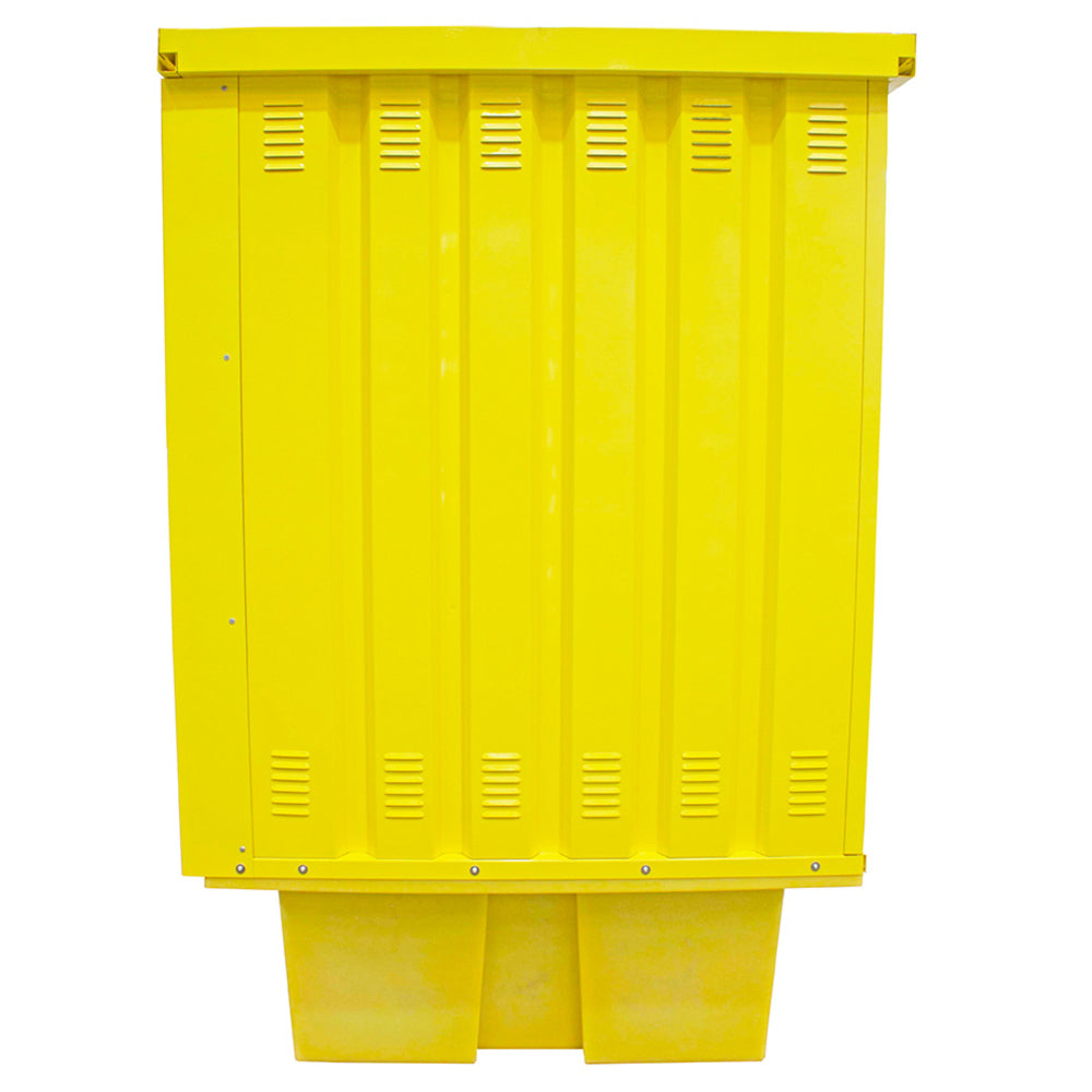 BB2HCS Hard Covered Drum Spill Pallet with Lockable Doors - Suitable for 8 x 205ltr Drums or 2 x 1000ltr IBC Spill Pallet > Covered Spill Pallet Bunds > Spill Containment > Spill Control > Romold > One Stop For Safety    