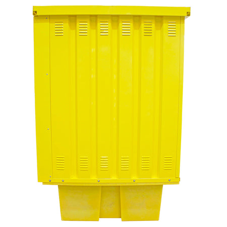 BB2HCS Hard Covered Drum Spill Pallet with Lockable Doors - Suitable for 8 x 205ltr Drums or 2 x 1000ltr IBC Spill Pallet > Covered Spill Pallet Bunds > Spill Containment > Spill Control > Romold > One Stop For Safety   