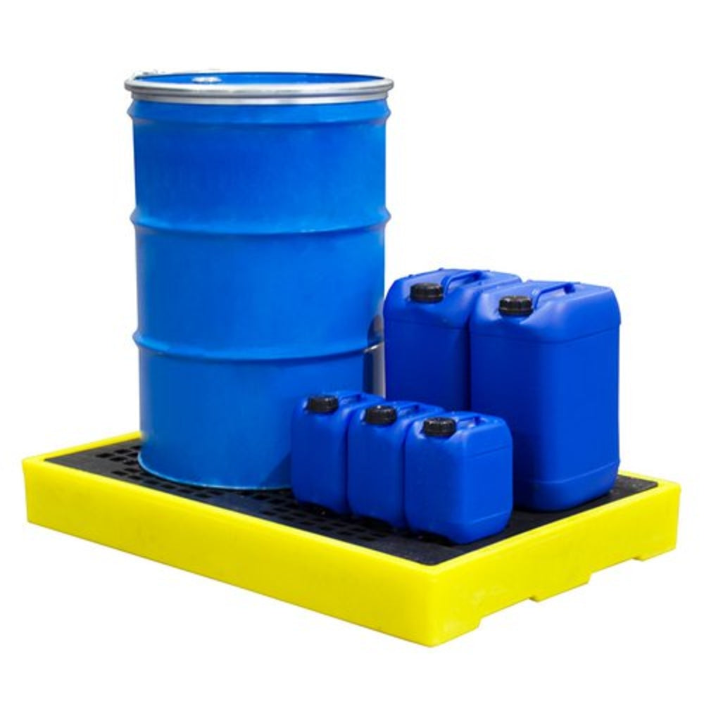 BF2 Bund Spill Deck Flooring with Removable Grids & 130 Litre Sump Capacity - Suitable for 2 x 205ltr drums Spill Pallet > Bunded Spill Deck > Spill Containment > Spill Control > Romold > One Stop For Safety   