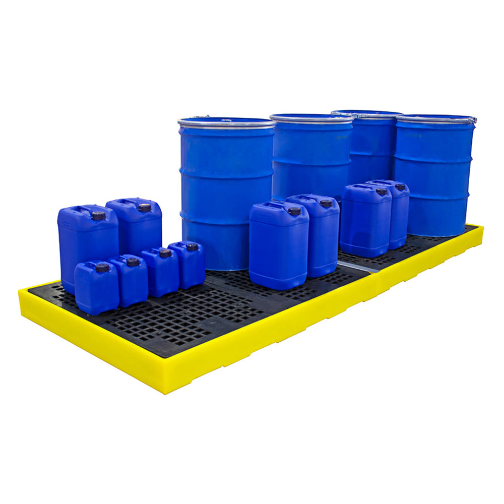 BF8 Bund Spill Deck Flooring with Removable Grids & 430 Litre Sump Capacity - Suitable for 8 x 205ltr drums Spill Pallet > Bunded Spill Deck > Spill Containment > Spill Control > Romold > One Stop For Safety    