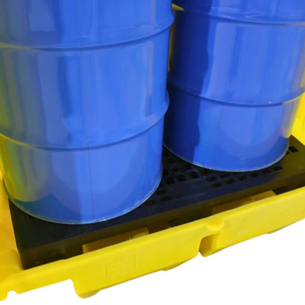 BP2HC Hard Covered Drum Spill Pallet with Lockable Roller Shutter Door Spill Pallet > Covered Spill Pallet Bunds > Spill Containment > Spill Control > Romold > One Stop For Safety    