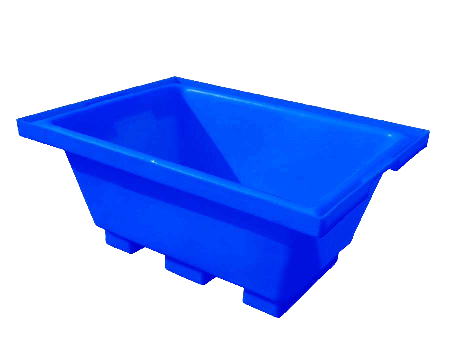 Heavy Duty Construction Mortar Mixing Tubs in Blue with a 300 Litre Ca ...