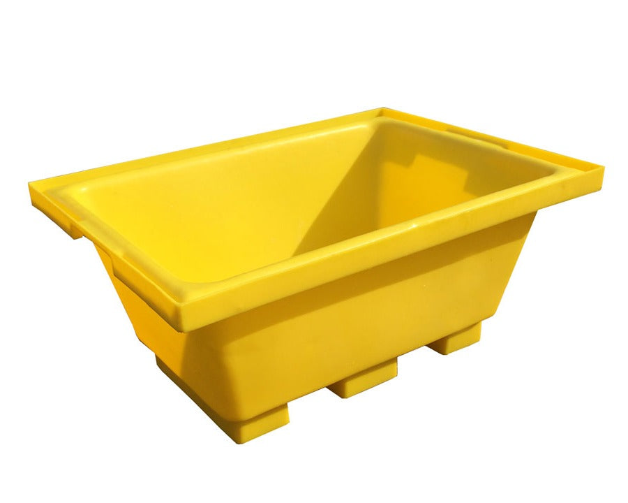 Heavy Duty Construction Mortar Mixing Tubs in Yellow with a 300 Litre Capacity Mortar Tubs > Manual Handling > Plastics Tubs > One Stop For Safety   