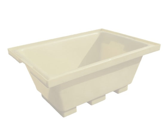 Heavy Duty Construction Mortar Mixing Tubs in White with a 333 Litre Capacity Mortar Tubs > Manual Handling > Plastics Tubs > One Stop For Safety   