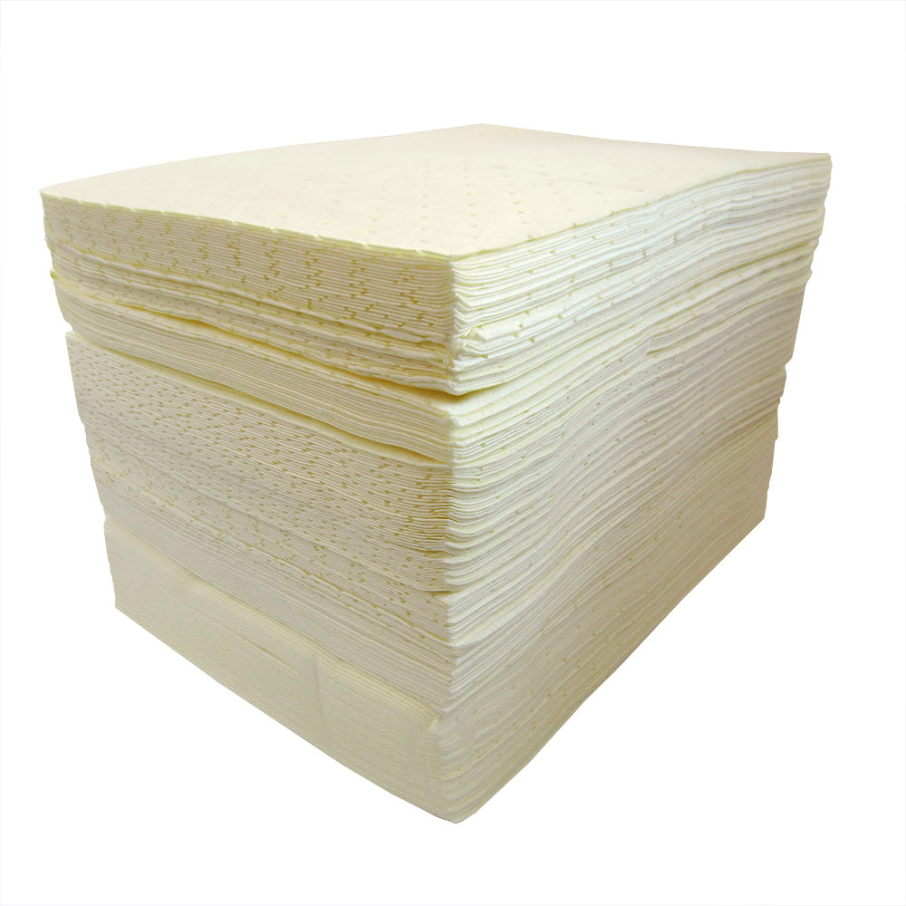 Pack of 200 Chemical Absorbent Pads 400mm X 500mm Yellow - 160 Litre Spill Pallet > Absorbents > Spill Containment > Spill Control > Romold > One Stop For Safety   