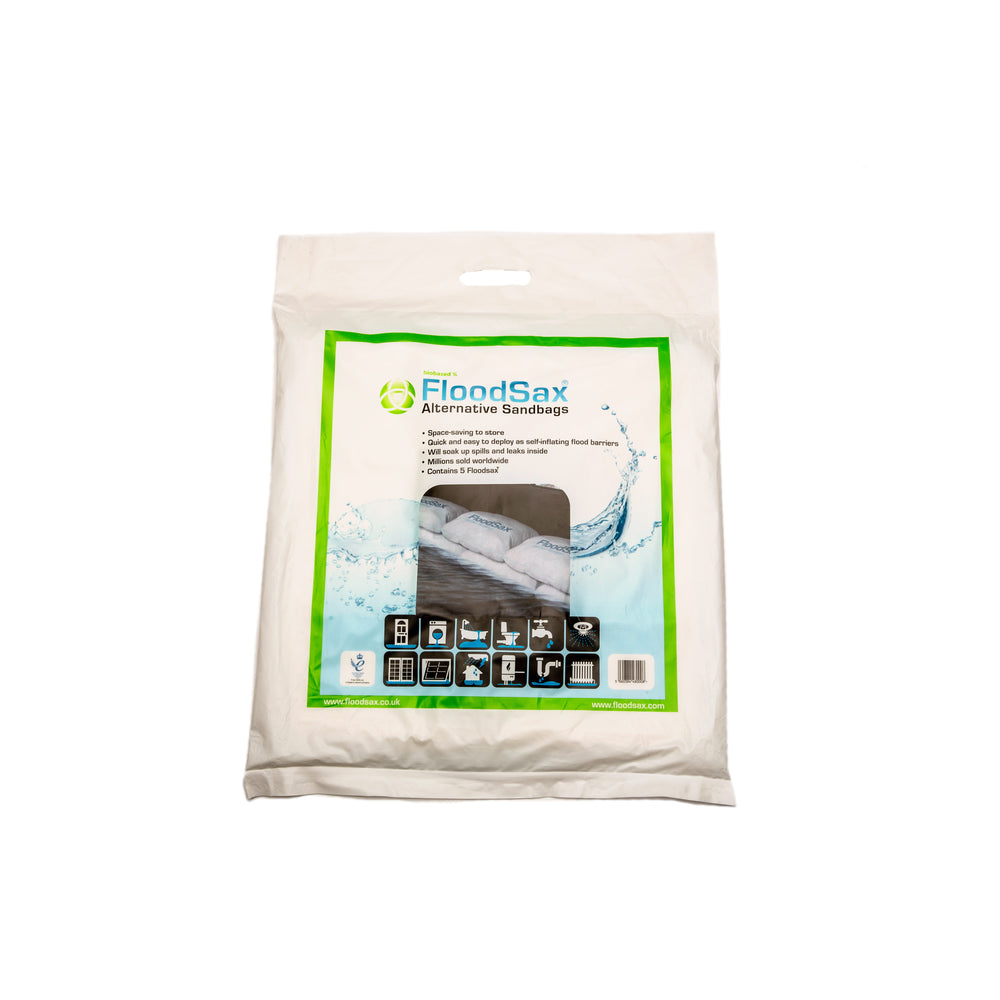 FloodSax Original Alternative 20 Litre Sandless Sandbag - Pack of 5 Flood > Barrier > Storm > Door Barrier > Stormguard > 30FP0001 One Stop For Safety   