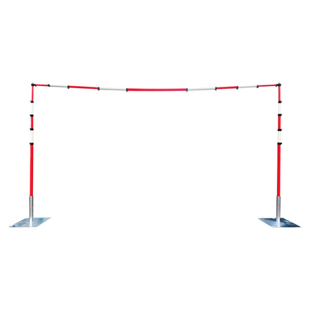 GS6 Guardian Goalpost Barrier Kit 2 with Poles, Steel Bases & Crossbar  One Stop For Safety   