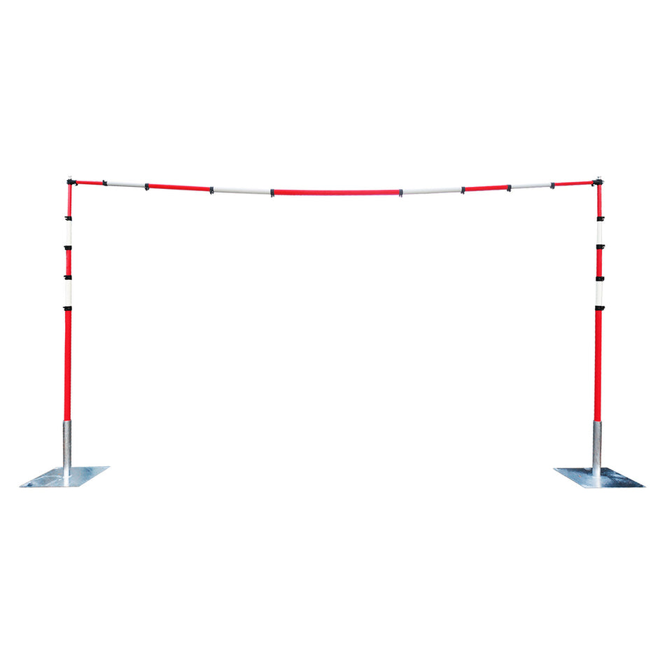 GS6 Guardian Goalpost Barrier Kit 2 with Poles, Steel Bases & Crossbar  One Stop For Safety   