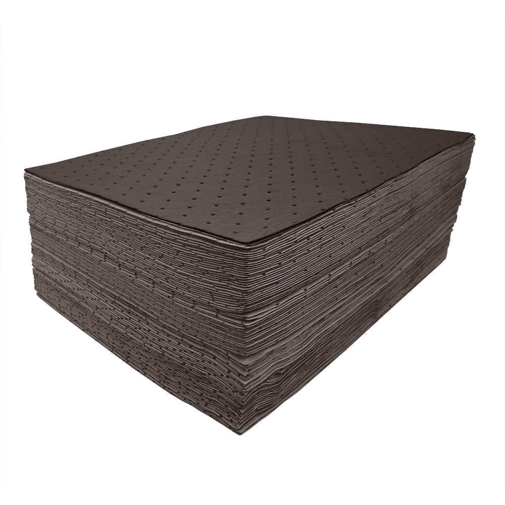 Pack of 100 Maintenance Absorbent Pads 400mm X 500mm Grey - 80 Litre Spill Pallet > Absorbents > Spill Containment > Spill Control > Romold > One Stop For Safety   