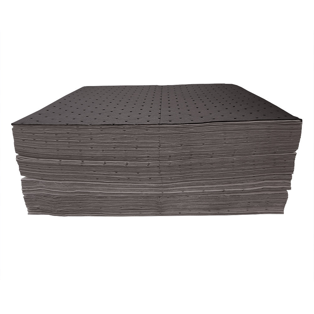 Pack of 100 Maintenance Absorbent Pads 400mm X 500mm Grey - 80 Litre Spill Pallet > Absorbents > Spill Containment > Spill Control > Romold > One Stop For Safety   