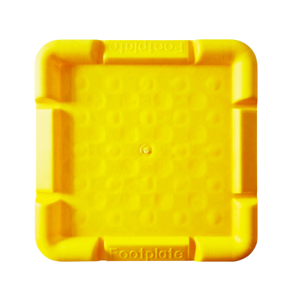 Scaffolding Heavy Duty Base Footplate in Yellow - Box of 50 Scaffold > Scaffold Inspection Kits > Tags > Holders One Stop For Safety   