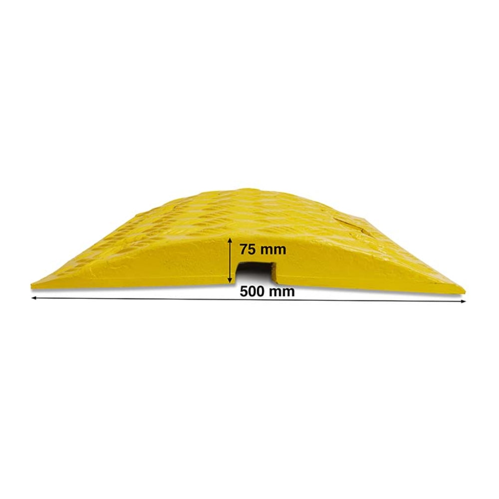 Speed Ramp in Yellow with 75mm Heavy Duty Sections - 4m Complete Kit Speed Ramps > Speed Bumps > Sleeping Policeman > Car Park > Traffic > One Stop For Safety   