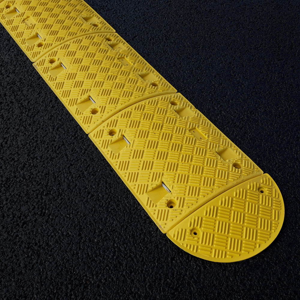 Speed Ramp in Yellow with 75mm Heavy Duty Sections - 4m Complete Kit Speed Ramps > Speed Bumps > Sleeping Policeman > Car Park > Traffic > One Stop For Safety   
