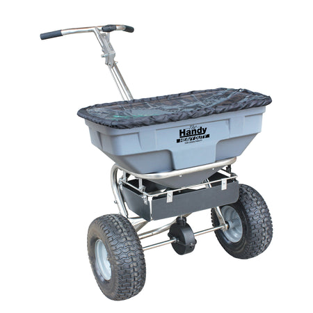 The Handy Walk Behind Heavy Duty 57kg (125lb) Push Salt Spreader Grit Bin > Winter > De-Icing Salt One Stop For Safety   