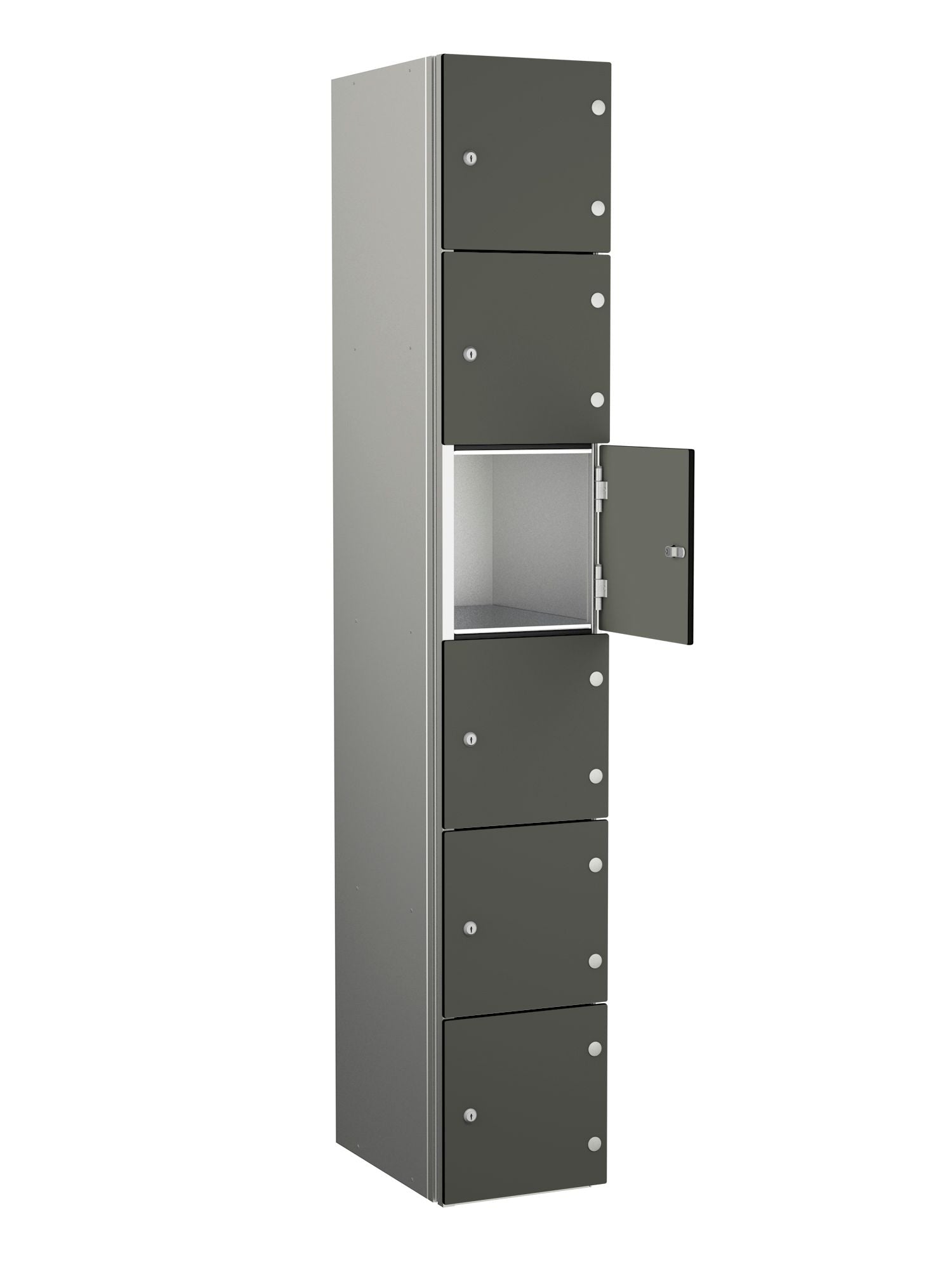 ZENBOX WET AREA LOCKERS WITH SGL DOORS - DARK GREY 6 DOOR Storage Lockers > Lockers > Cabinets > Storage > Probe > One Stop For Safety   