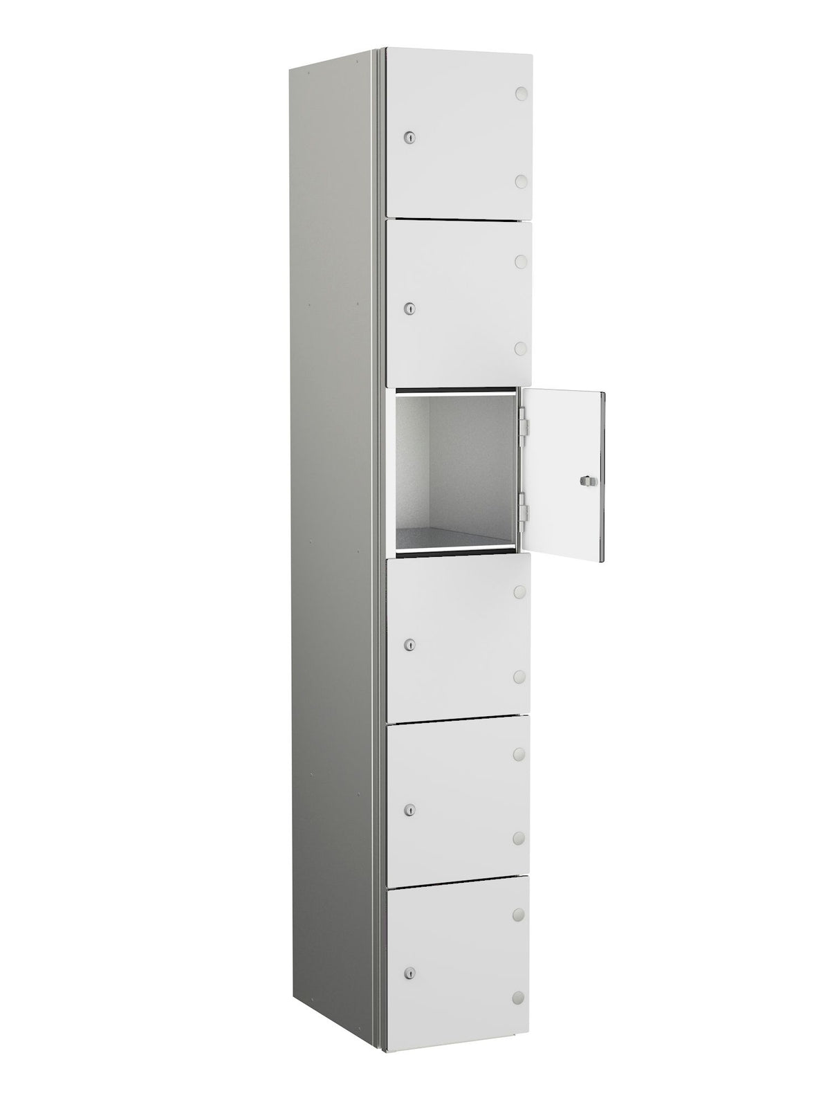 ZENBOX WET AREA LOCKERS WITH SGL DOORS - PEARLY WHITE 6 DOOR Storage Lockers > Lockers > Cabinets > Storage > Probe > One Stop For Safety   