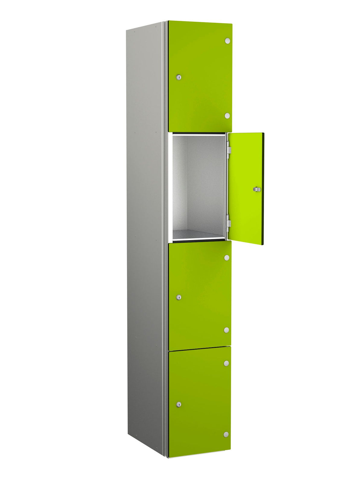 ZENBOX WET AREA LOCKERS WITH SGL DOORS - LIME GREEN 4 DOOR Storage Lockers > Lockers > Cabinets > Storage > Probe > One Stop For Safety   
