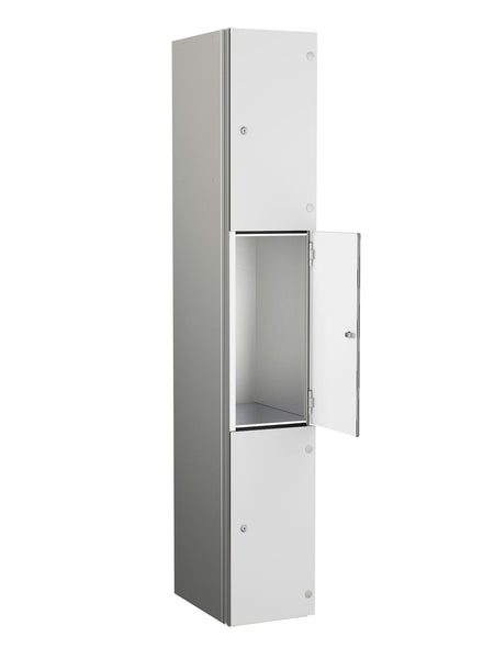ZENBOX WET AREA LOCKERS WITH SGL DOORS - PEARLY WHITE 3 DOOR Storage Lockers > Lockers > Cabinets > Storage > Probe > One Stop For Safety   