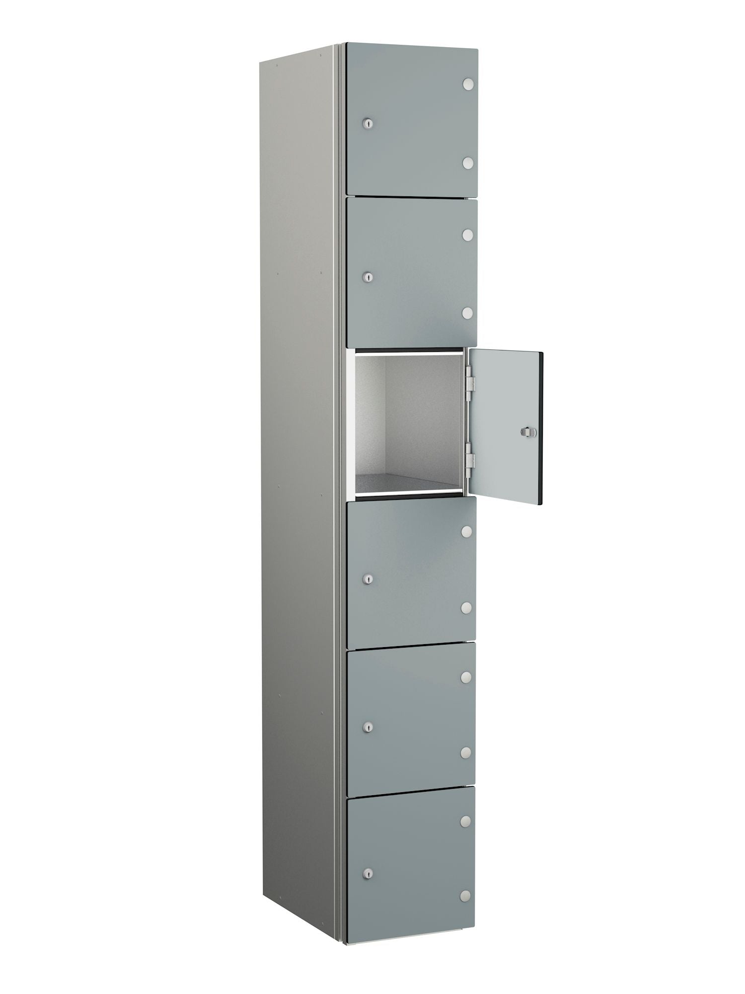 ZENBOX WET AREA LOCKERS WITH SGL DOORS - DUST SILVER 6 DOOR Storage Lockers > Lockers > Cabinets > Storage > Probe > One Stop For Safety   