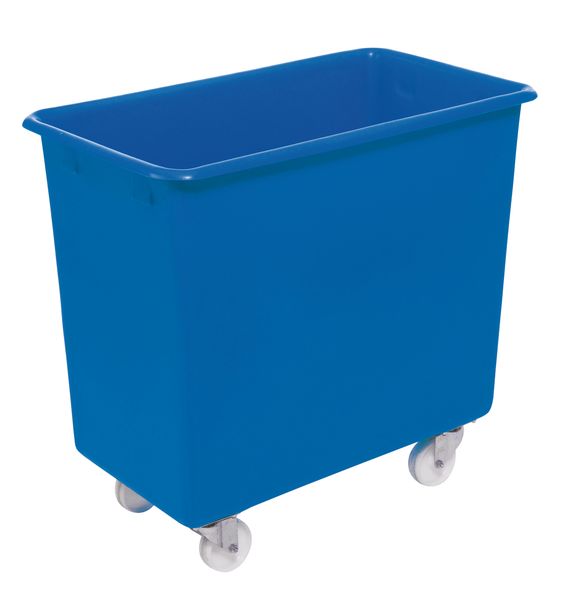 RB0227B Premium Mobile Container Trucks in Blue - 200 Litre Capacity Mobile Containers > Manual Handling > Plastics Tubs > One Stop For Safety   