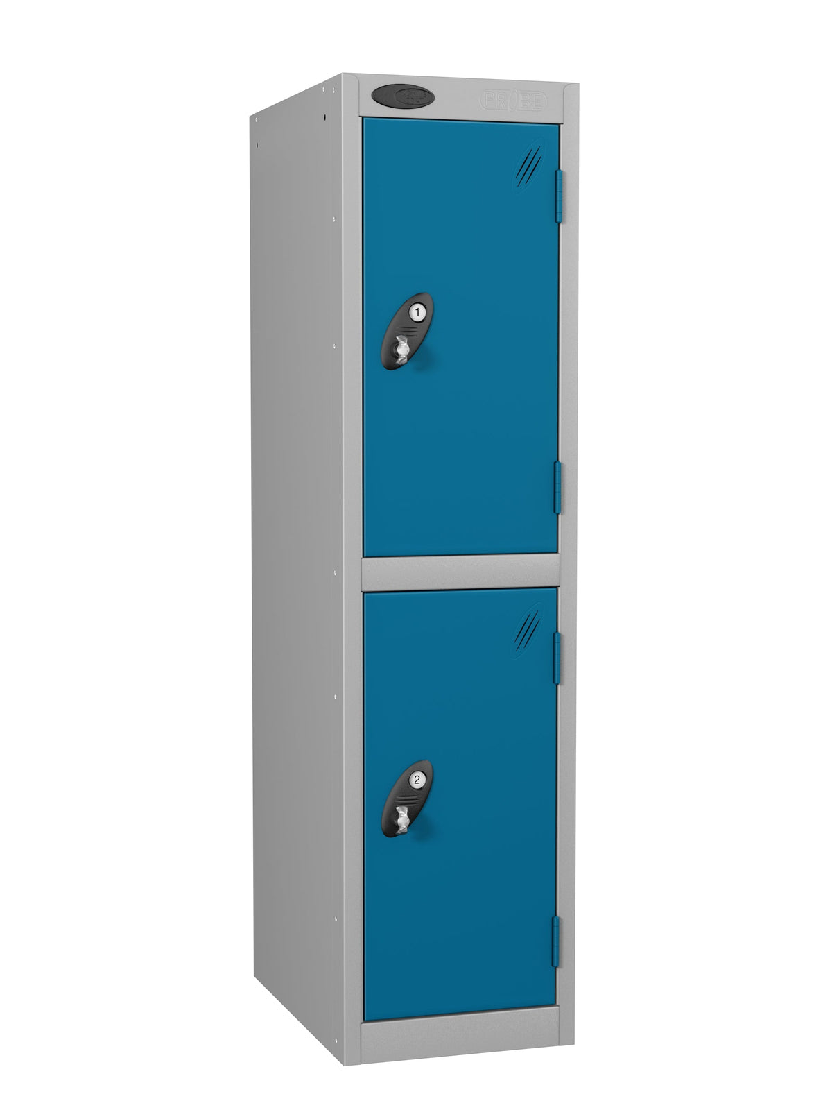 PROBELOW LOW LEVEL 1 NEST STEEL LOCKERS - ELECTRIC BLUE 2 DOOR Storage Lockers > Lockers > Cabinets > Storage > Probe > One Stop For Safety   