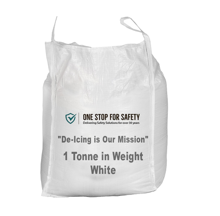 White De-Icing Salt - 1000kg Bulk Bag Grit Bin > Winter > De-Icing Salt One Stop For Safety   
