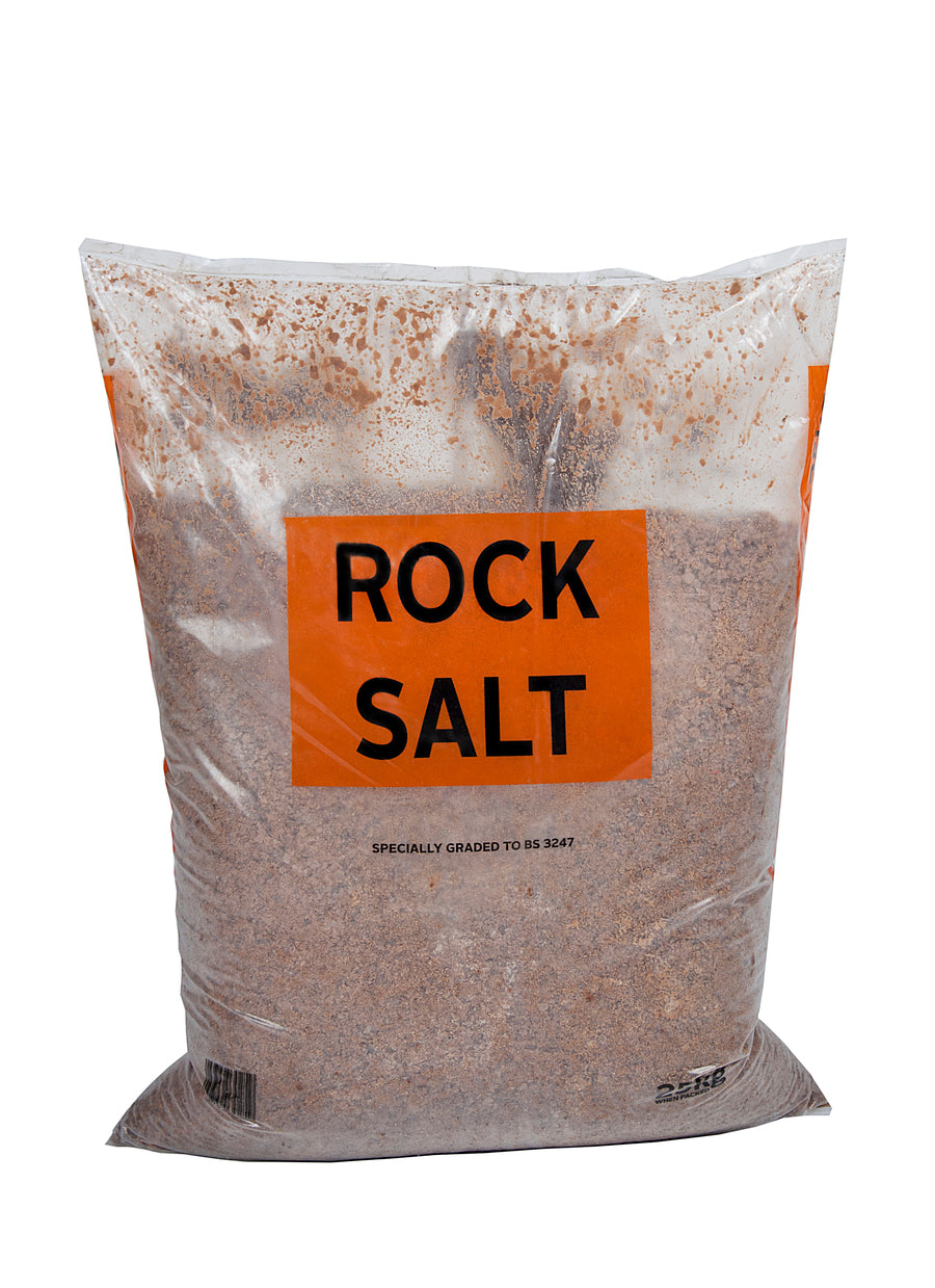 Brown De-Icing Rock Salt in 25kg Bags - Pallet of 40 Bags (Full Pallet) Grit Bin > Winter > De-Icing Salt One Stop For Safety   