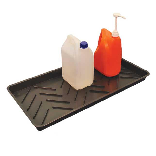 11.5 Litre Drip Tray with Ribbed Profile Sump - TT9 Spill Tray Spill Tray > Drip Tray > Spill Containment > Spill Control > Romold > One Stop For Safety   