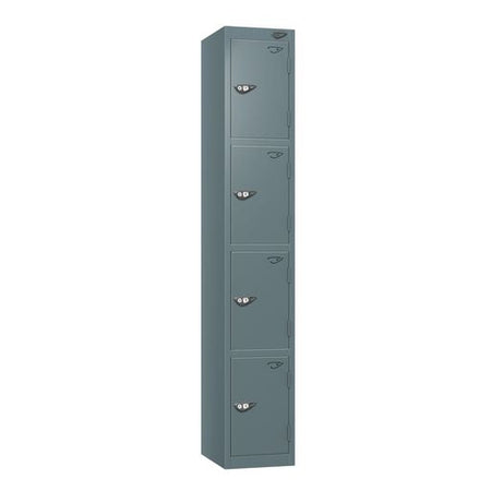 PURE SCHOOL LOCKERS WITH SLATE GREY BODY - SLATE GREY 4 DOOR Storage Lockers > Lockers > Cabinets > Storage > Pure > One Stop For Safety   