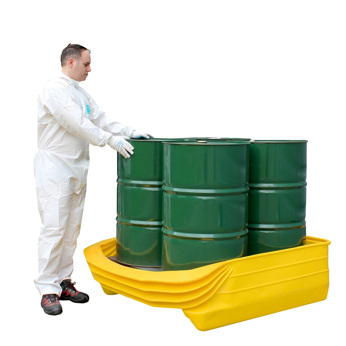 PALCON4 Pallet Converter - Converts Standard Euro Pallet into 4 Drum Bunded Spill Pallet Spill Pallet > Drum Storage > Spill Containment > Spill Control > Romold > One Stop For Safety   