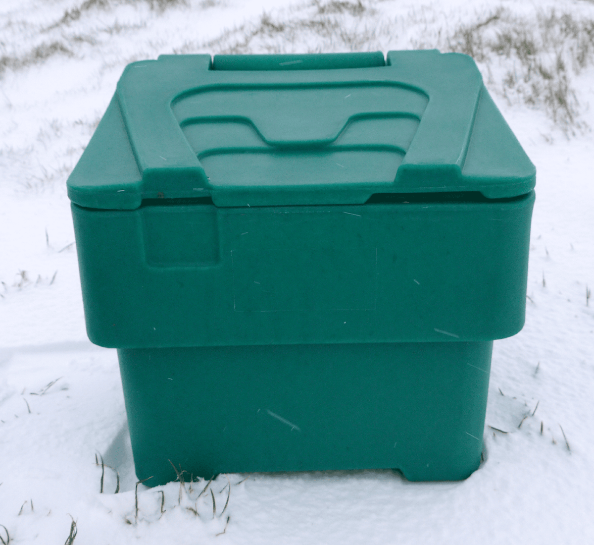 60 Litre Domestic & Residential Grit Bin in Green Grit Bin > Winter > De-Icing Salt One Stop For Safety   