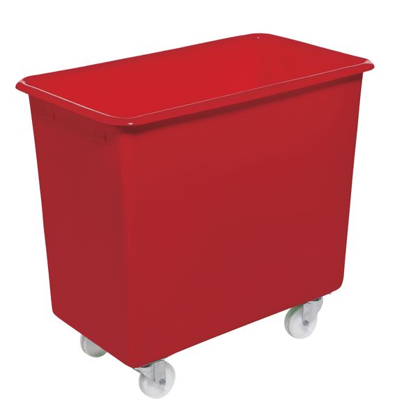 RB0227R Premium Mobile Container Trucks in Red - 200 Litre Capacity Mobile Containers > Manual Handling > Plastics Tubs > One Stop For Safety   