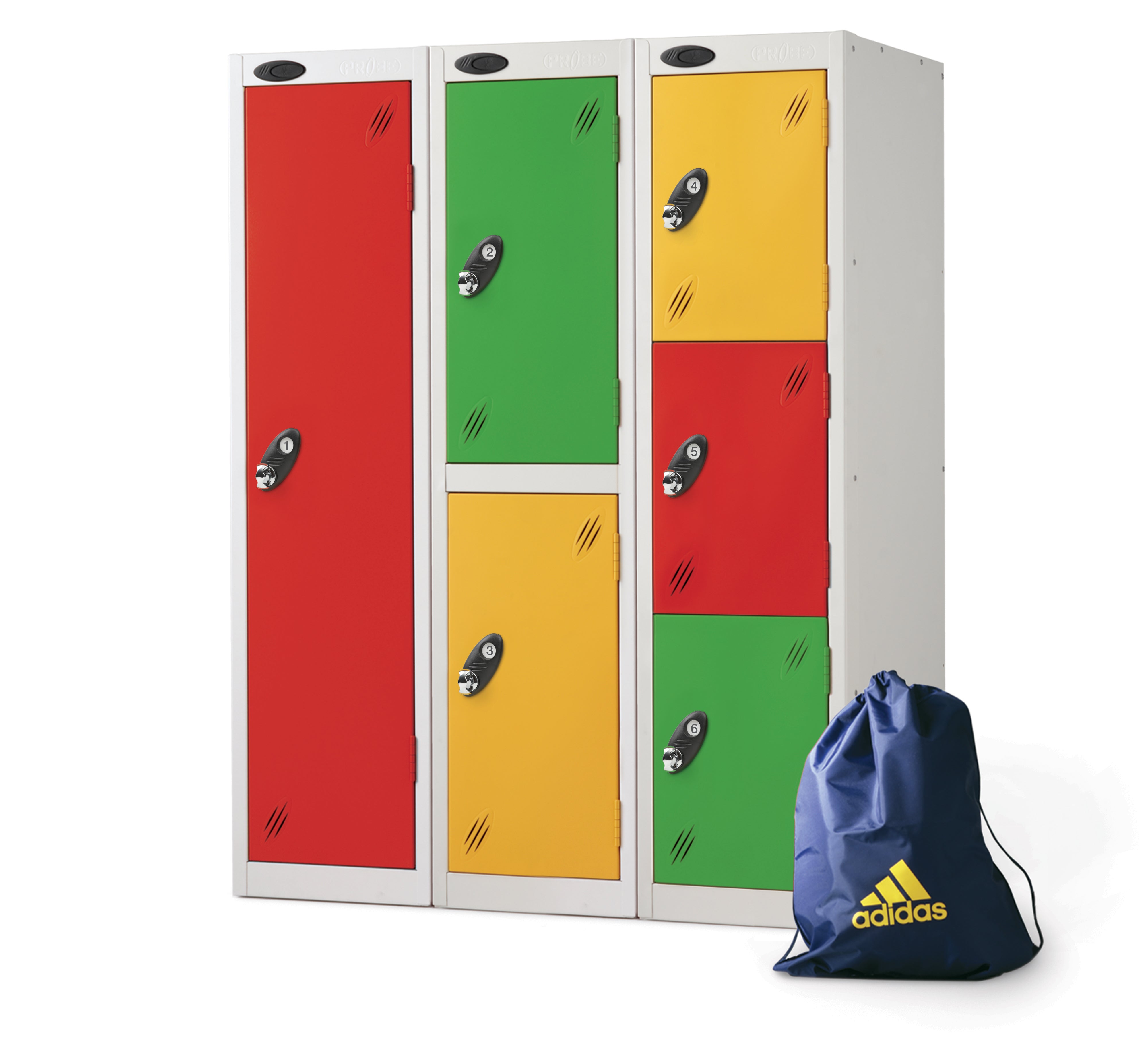 PROBELOW LOW LEVEL 2 NEST STEEL LOCKERS - FOREST GREEN 1 DOOR Storage Lockers > Lockers > Cabinets > Storage > Probe > One Stop For Safety   